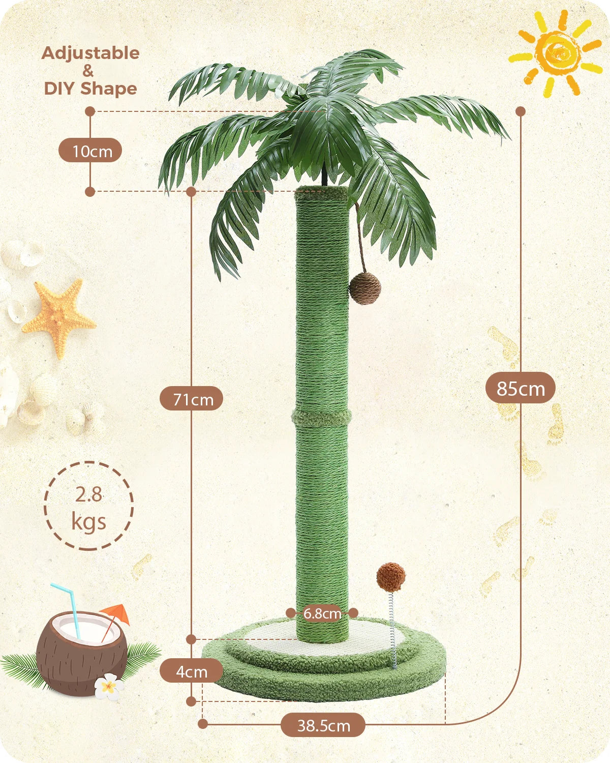 Tropical Tree Cat Scratcher